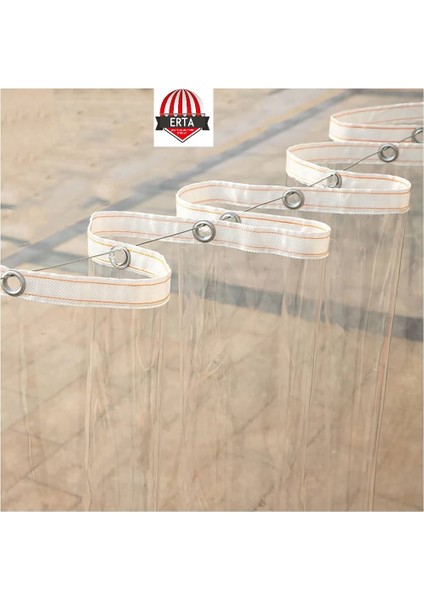 3,90 Metre x 2 Metre 0.80MM Şeffaf Balkon Brandası Malzeme Işçilik indirimleri