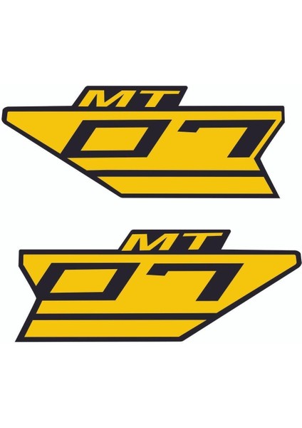 mt 07 Sarı Depo Ram Air Sticker