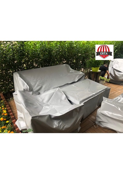 2.5 M x 3 M - 90 cm Yükseklik Bahçe Mobilya Koruma Örtüsü Su Geçirmez Branda
