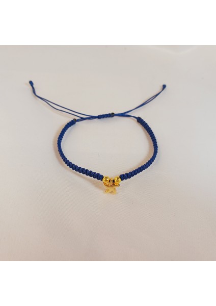 Lacivert Ip Altın Yıldız Figürlü Makrome Bileklik - Ayarlanabilir El Yapımı Unisex Bileklik Modeli - Yıldız Figürlü Bileklik - Makrome Bileklik - Minimalist Bileklik - Hediye Bileklik indirimleri