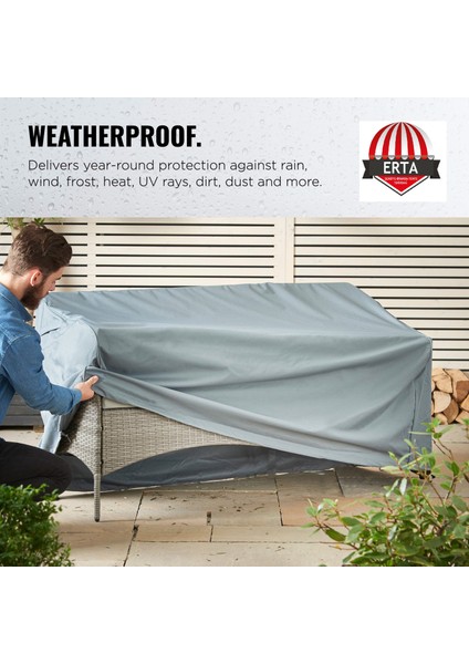 2.5 M x 4 M - 90 cm Yükseklik Bahçe Mobilya Koruma Örtüsü Su Geçirmez Branda