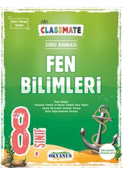 Yayınları 8. Sınıf Classmate Fen Bilimleri Soru Bankası
