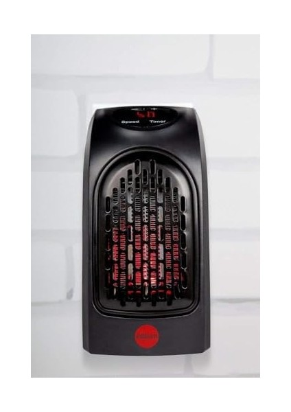 Lua 400W Elektrikli Masaüstü Küçük Fanlı Isıtıcı Masa Altı Ayak Için Fan Isıtıcı Ofis ve Ev Için Ortam Isıtıcı Fan - Siyah, Taşınabilir, Hızlı Isıtma