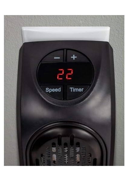 Lua 400W Elektrikli Masaüstü Küçük Fanlı Isıtıcı Masa Altı Ayak Için Fan Isıtıcı Ofis ve Ev Için Ortam Isıtıcı Fan - Siyah, Taşınabilir, Hızlı Isıtma