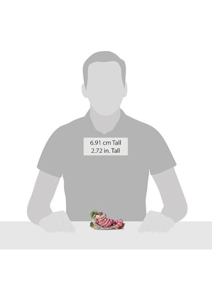 Jim Shore Alice'in Traditions Harikalar Diyarında Cheshire Kedisi Ağaç Heykelcikleri, 6 Cm, Çok Renkli modelleri