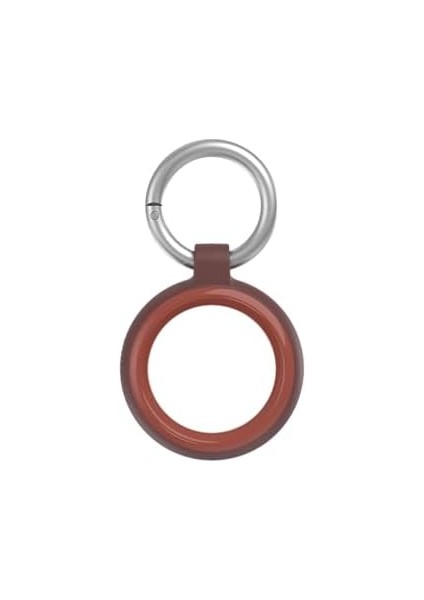Sleek Serisi Airtag Için Kılıf, Darbeye ve Düşmeye Karşı Koruyucu, Karabinalı Apple Airtags Için Ince Koruyucu Kılıf - Kahverengi