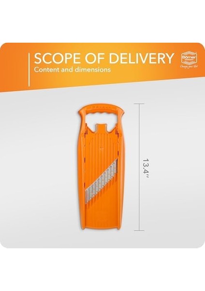 W-Waffle Powerline Crinkle Cut Vegetable Slicer (Turuncu) - Sebzeler Için Dalgalı Mandolin - Dalga/waffle/kırışık Kesim - Kafes Patates Için Patates Dilimleyici