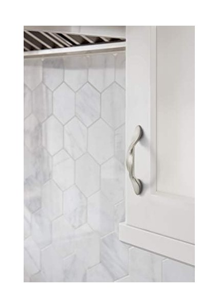 | Dolap Çekme | Saten Nikel | 3 Inç (76 Mm) Merkezden Merkeze | Günlük Miras | 10'lu Paket | Çekmece Çekme | Çekmece Kolu | Dolap Donanımı