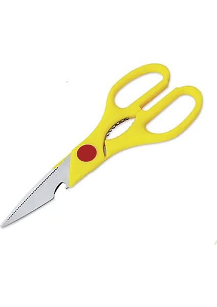 Çok Amaçlı Mutfak Makası, Plastik, Paslanmaz Çelik (Sarı)