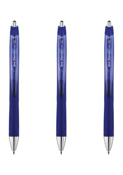 Xberry Jel Kalem 07MM Yuvarlak Uc K.mavı 03 3lu Set