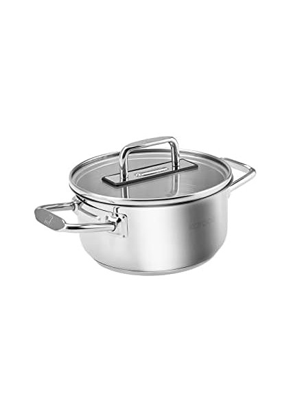 Grace Indüksiyon Tabanlı Çelik Tencere 22 cm 3.8 Litre Metal