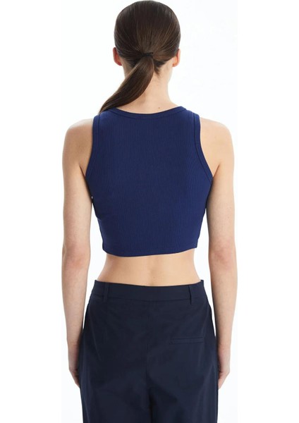 Lcw Vision Bisiklet Yaka Dokulu Kadın Crop (S5) fırsatları