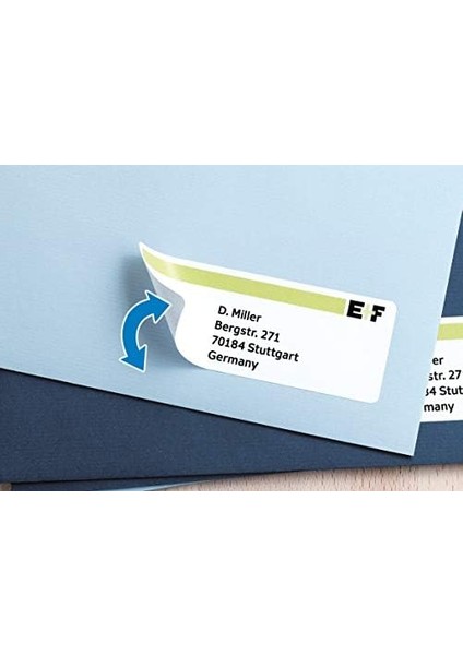 10017 Adres Çıkartması, Dın A4, Çıkarılabilir 99,1 x 42,3 Mm, 25 Yaprak, Kağıt, Mat Kendinden Yapışkanlı, 300 Yapışkan Etiket, Beyaz