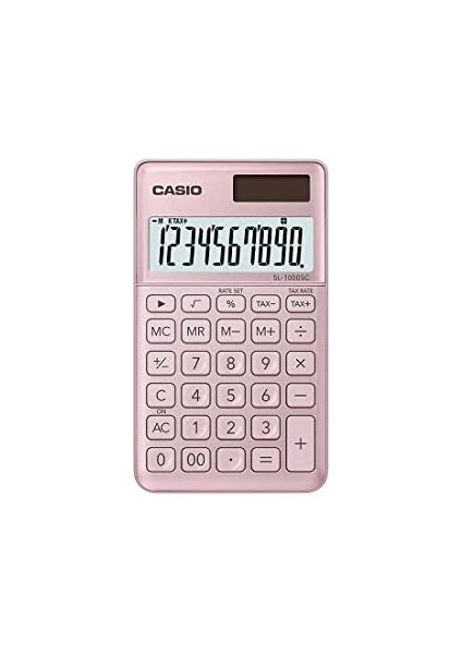 SL-1000SC-PK 10 Hane Pembe Cep Tipi Hesap Makinesi
