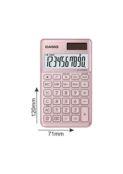 SL-1000SC-PK 10 Hane Pembe Cep Tipi Hesap Makinesi