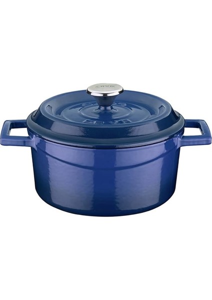 Döküm Yuvarlak Tencere, Trendy, 16CM, Mavi