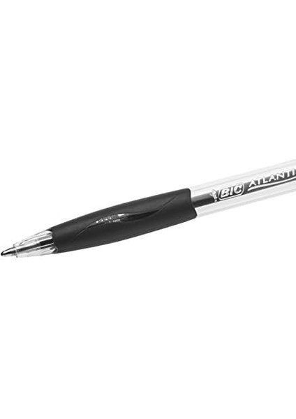 Atlantis Classic Basmalı Tükenmez Kalem (0,32 Mm, Kutuda 12 Adet) Siyah