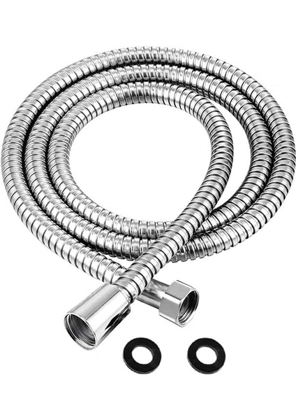 - 200CM Ekstra Uzun Duş Spirali/patlamaya Dayanımlı Yüksek Basınçlı 2 Metre Banyo Hortumu/paslanmaz, Su Tasarruflu Epdm Duş Borusu ( Yerli Üretim)