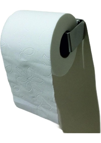 Agn Marin TK01 Tuvalet Kağıtlığı, 304 Paslanmaz Krom 6 X12+2 x 3, 5 cm Et Kalınlığı 2 mm + Montaj Seti (2 Dubel + 2 Paslanmaz 304 Vida + 2 Pirinç Pul + 2 Krom Kapak)