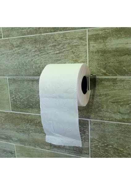 Agn Marin TK01 Tuvalet Kağıtlığı, 304 Paslanmaz Krom 6 X12+2 x 3, 5 cm Et Kalınlığı 2 mm + Montaj Seti (2 Dubel + 2 Paslanmaz 304 Vida + 2 Pirinç Pul + 2 Krom Kapak)