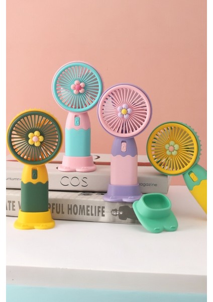 Taşınabilir Mini Fan Soğutucu Masa Üstü Vantilatör USB Şarjlı Pratik