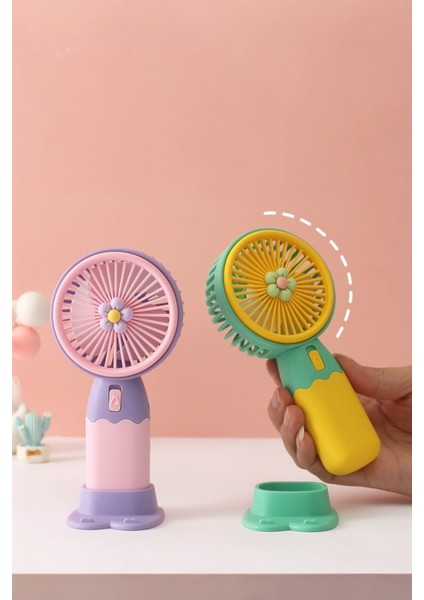 Taşınabilir Mini Fan Soğutucu Masa Üstü Vantilatör USB Şarjlı Pratik