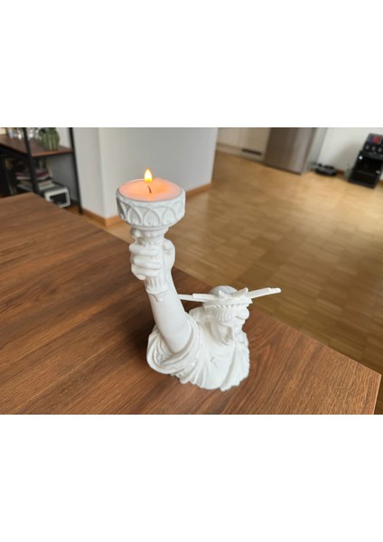 Özgürlük Heykeli Dekoratif Tealight Mum Tutucu Dekoratif Özgürlük Anıtı Obje Tealight Mum Hediyeli fiyatları