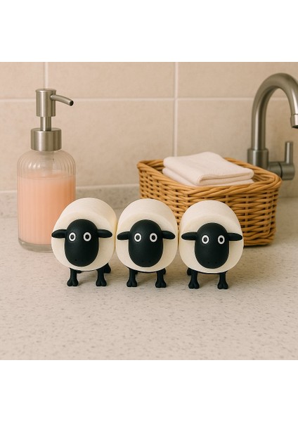 Koyun Şekilli Tuvalet Kağıdu Tutucu,dekoratif Banyo Düzenleyici