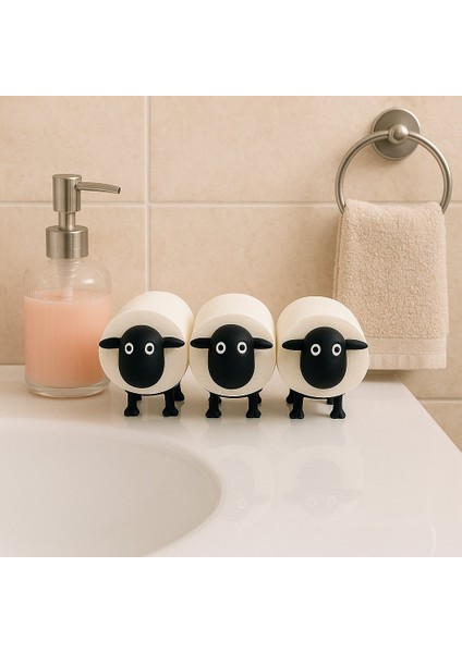 Koyun Şekilli Tuvalet Kağıdu Tutucu,dekoratif Banyo Düzenleyici modelleri
