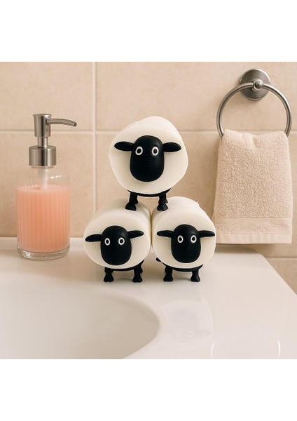 Koyun Şekilli Tuvalet Kağıdu Tutucu,dekoratif Banyo Düzenleyici fırsatları