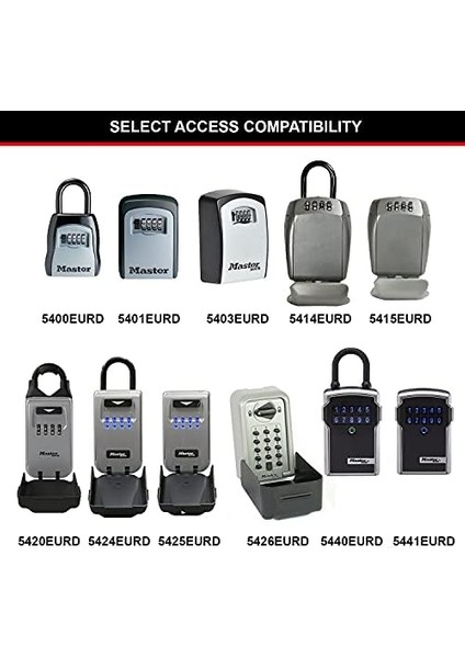 Lock 5490EURD Anahtar Kasası Için Geri Çekilebilir Anahtar Kablosu, 91 Cm'ye Kadar, Siyah, 0 cm x 0 cm x 0 cm