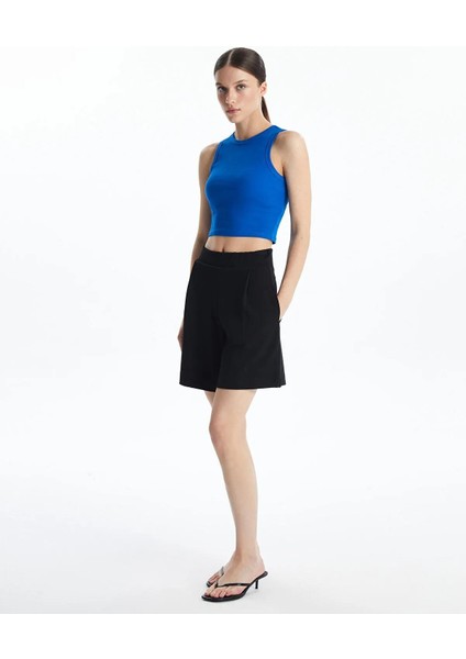 Lcw Vision Bisiklet Yaka Dokulu Kadın Crop (S5) fiyatları