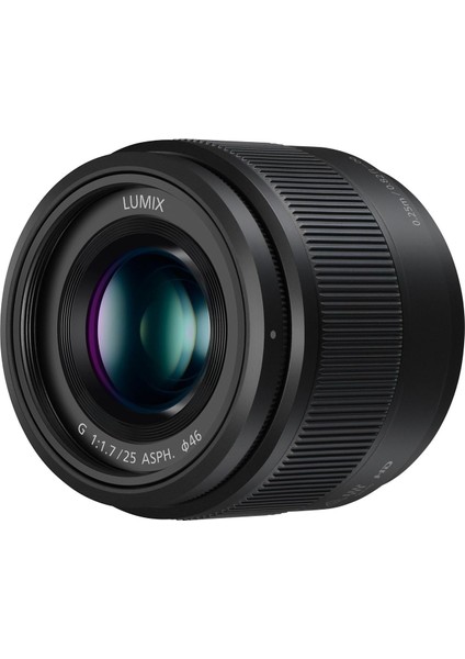 H-H025E Lumıx G Sabit Genişliği 25 mm F1.7 Asph. Objektif (Görüntü Açısı 47°, Filtre Boyutu 46 Mm, Yakın Ayar Sınırı 0,25 M) Siyah