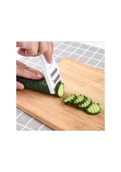 Çok Fonksiyonlu Rende Patates,turp,salatalık Manuel Soyucu Meyve Sebze Doğrayıcı (Rastgele Renk) NKS121