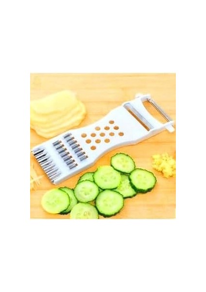 Çok Fonksiyonlu Rende Patates,turp,salatalık Manuel Soyucu Meyve Sebze Doğrayıcı (Rastgele Renk) NKS121
