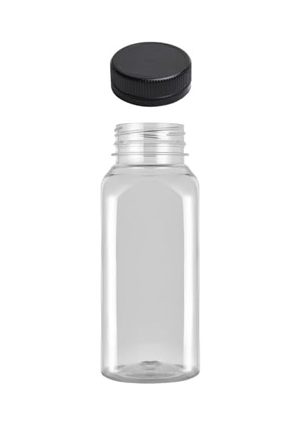 ml Smoothie Detoks Şişesi 250 cc Kapaklı Şeffaf Plastik Şişe Detox Köşeli Dondurucuya Uygun 6 Adet fiyatları