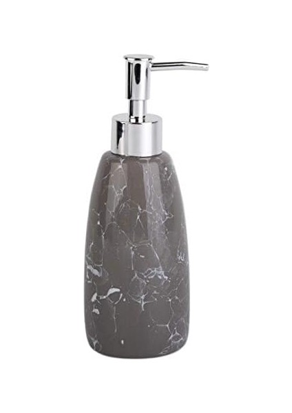 Desenli Gri Sıvı Sabunluk 8X8X17CM 300ML