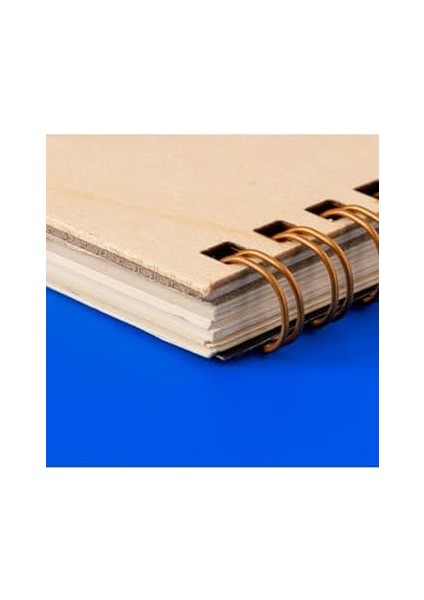 En Iyi Babalara Hediye 8 cm x 12 cm Ölçülerinde Çizgisiz 48 Yaprak Ahşap Kapaklı Defter