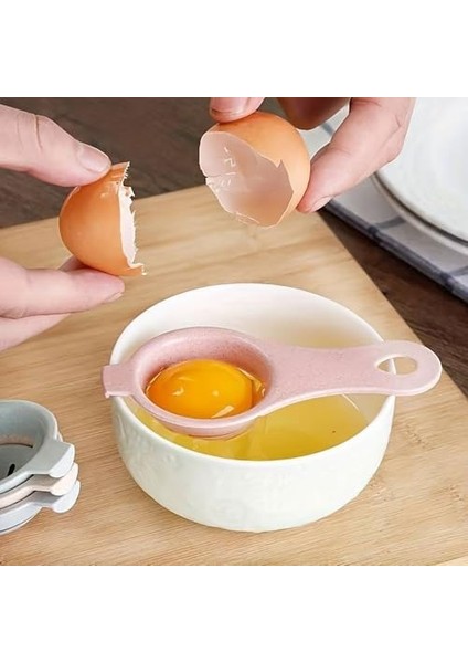 Yumurta Ayırıcı, Beyaz ve Sarı Yumurta Için, Mini Huni, Çay Süzgeci Ev Kullanımı Için Küçük Yumurta Kepçesi 3 Parça Mini Set