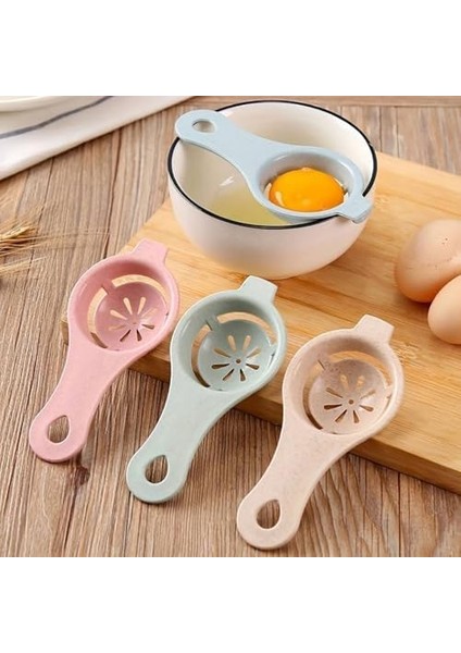 Yumurta Ayırıcı, Beyaz ve Sarı Yumurta Için, Mini Huni, Çay Süzgeci Ev Kullanımı Için Küçük Yumurta Kepçesi 3 Parça Mini Set