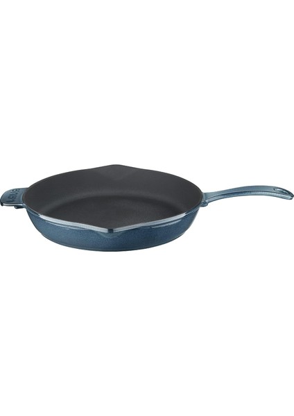 Metal Premium Serisi - Döküm Kızartma Tavası, Yuvarlak, 28 Cm, Majolik Gri