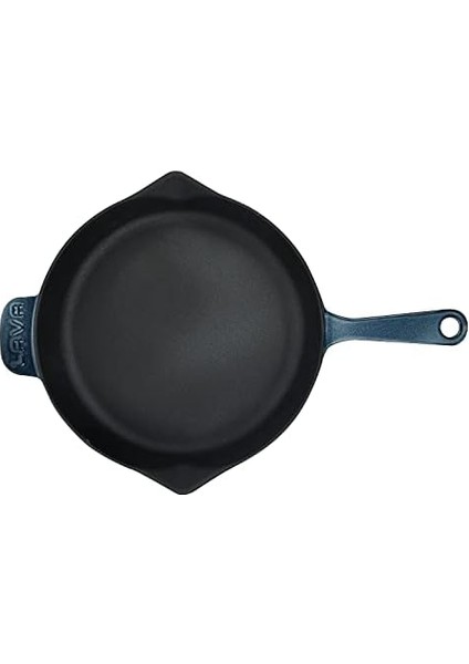 Metal Premium Serisi - Döküm Kızartma Tavası, Yuvarlak, 28 Cm, Majolik Gri