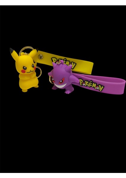 Pokemon Karakterli Anahtarlık & Çanta Süsü 2'li modelleri