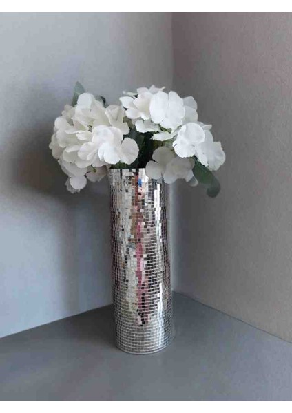 Işıltı Home Design Aynalı Cam Vazo Uzun Boy fiyatları