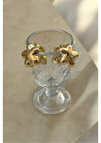 Gold Yıldız Küpe