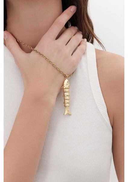 Hareketli Balık Figürlü Kolye modelleri