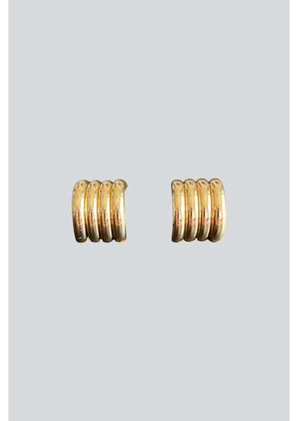 Gold Bombeli Küpe