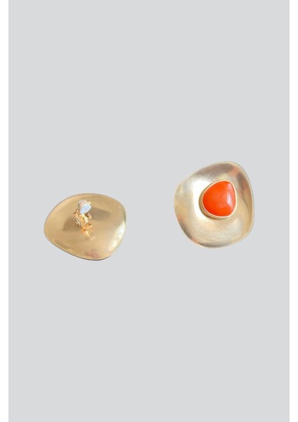 Gold Klipsli Küpe
