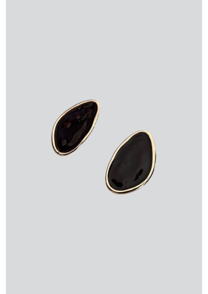 Reçine Oval Küpe