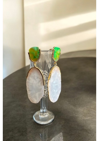 Sallantılı Oval Küpe